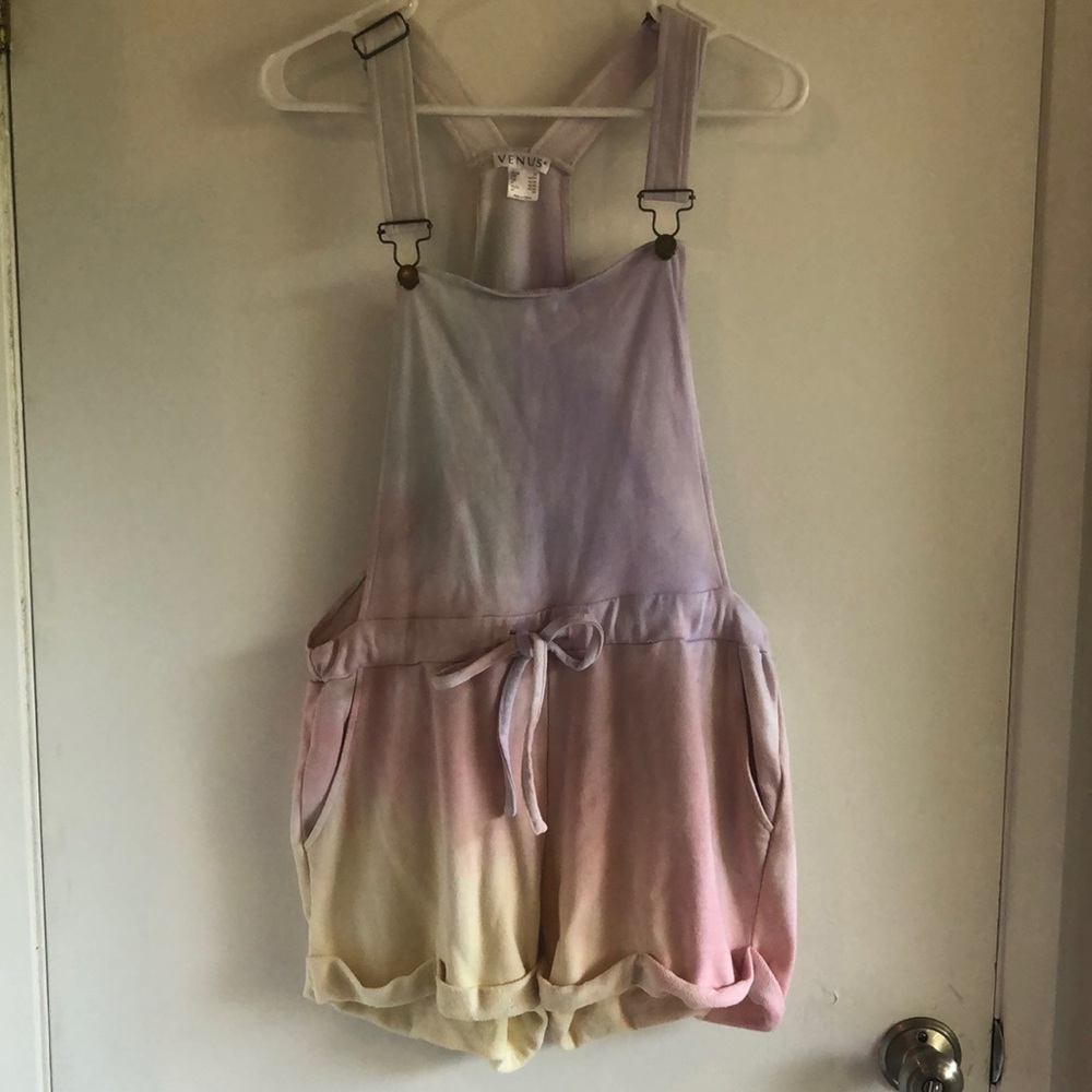 Tie dye overalls